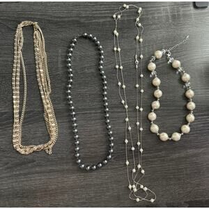 Vintage Lot of 4 Statement Beaded Necklaces 1‎ Sarah Coventry